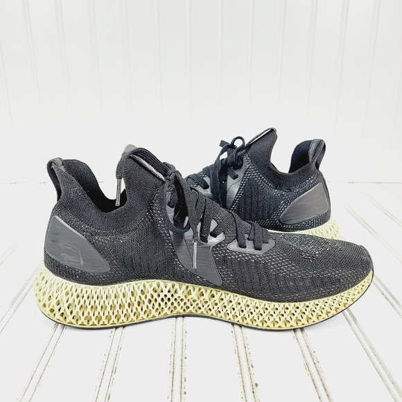 adidas AlphaEdge 4D Reflective Men's Black Athleisure Running Sneakers I713 - Picture 2 of 9